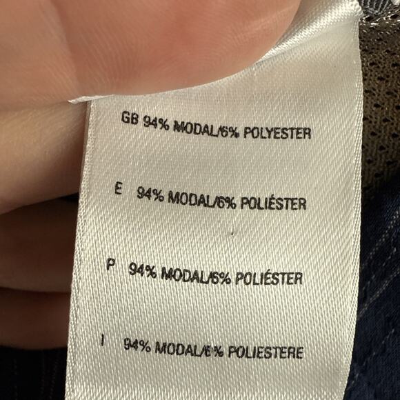 The North Face Button-Front Blue Striped 100% Cotton Long Sleeve Shirt Men's M - Picture 5 of 9